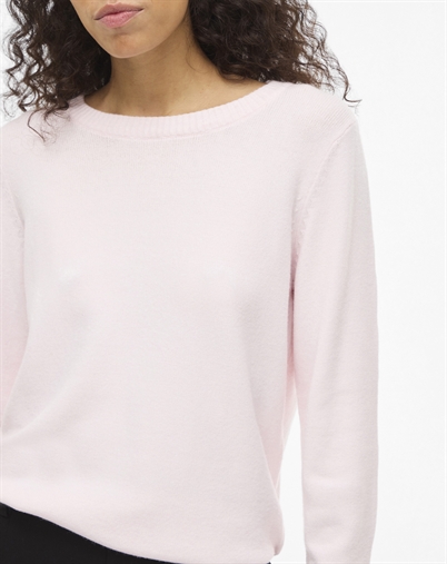 Vila - Viril O-Neck Strik - Cherry Blossom 